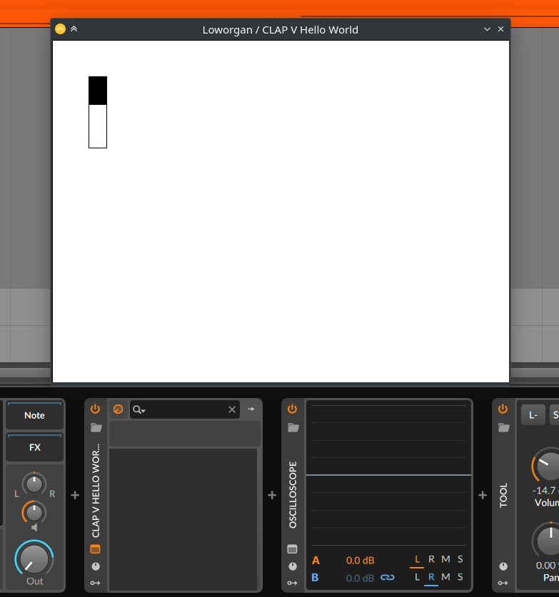 Plugin in Bitwig Studio